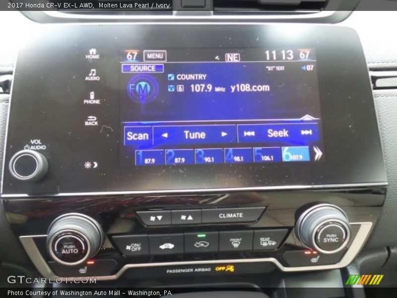 Molten Lava Pearl / Ivory 2017 Honda CR-V EX-L AWD
