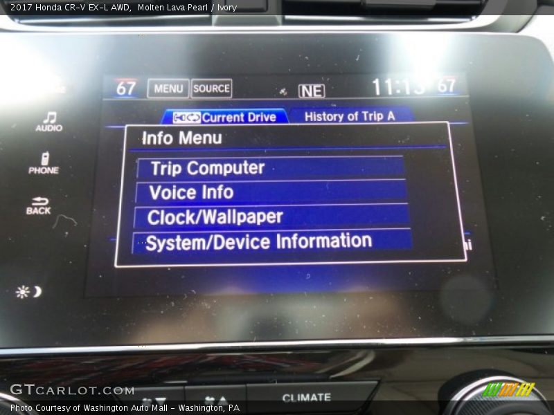 Molten Lava Pearl / Ivory 2017 Honda CR-V EX-L AWD