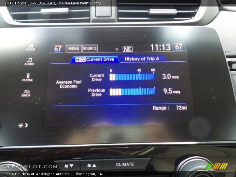 Molten Lava Pearl / Ivory 2017 Honda CR-V EX-L AWD