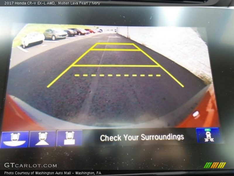 Molten Lava Pearl / Ivory 2017 Honda CR-V EX-L AWD