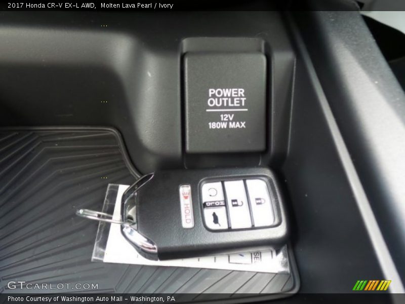 Molten Lava Pearl / Ivory 2017 Honda CR-V EX-L AWD
