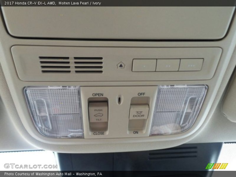 Molten Lava Pearl / Ivory 2017 Honda CR-V EX-L AWD