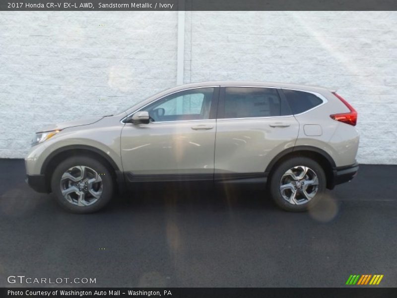 Sandstorm Metallic / Ivory 2017 Honda CR-V EX-L AWD