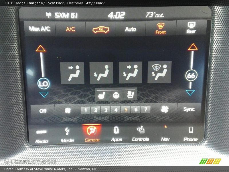 Controls of 2018 Charger R/T Scat Pack