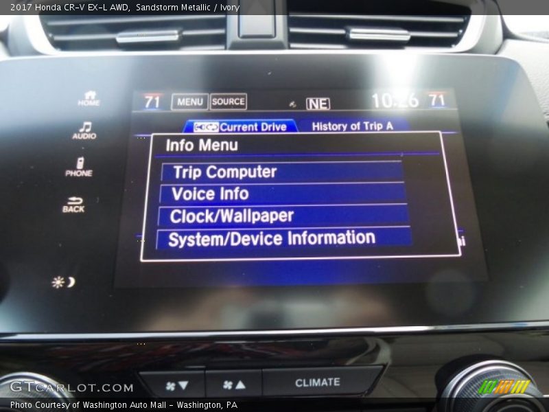 Sandstorm Metallic / Ivory 2017 Honda CR-V EX-L AWD