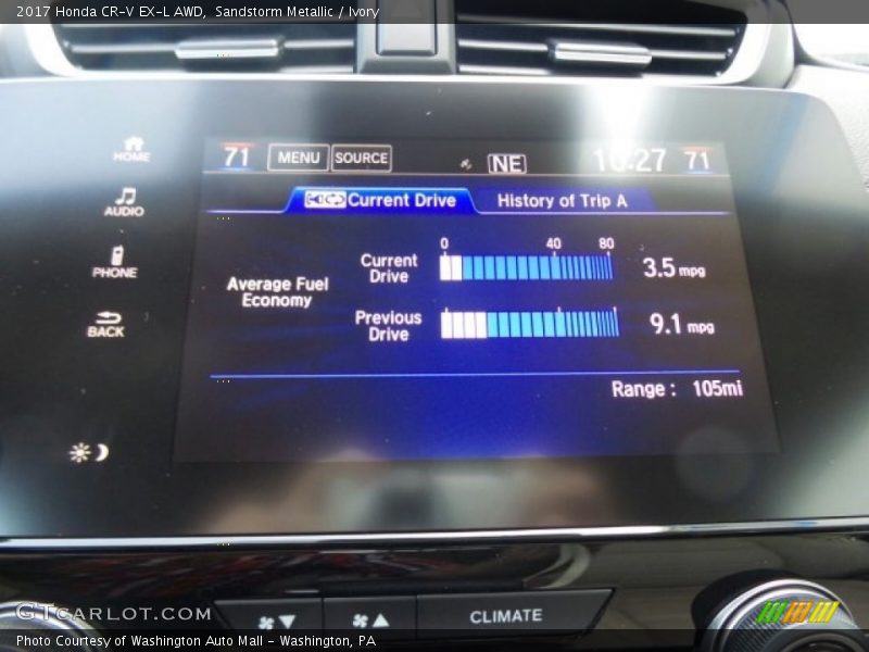 Sandstorm Metallic / Ivory 2017 Honda CR-V EX-L AWD