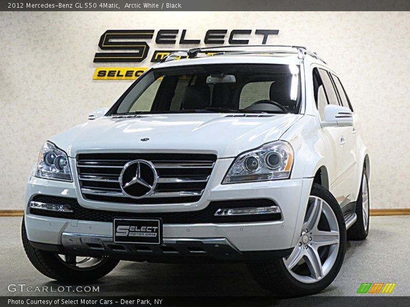 Arctic White / Black 2012 Mercedes-Benz GL 550 4Matic