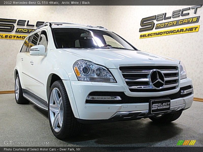 Arctic White / Black 2012 Mercedes-Benz GL 550 4Matic