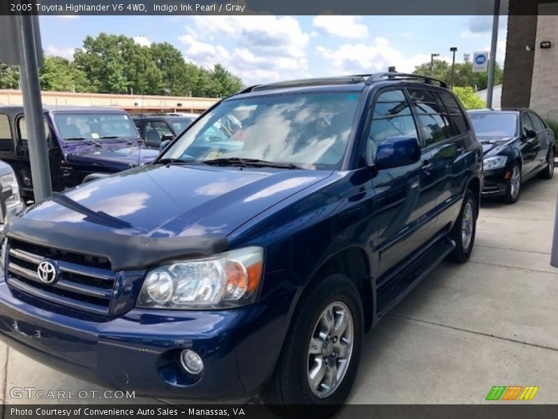 Indigo Ink Pearl / Gray 2005 Toyota Highlander V6 4WD