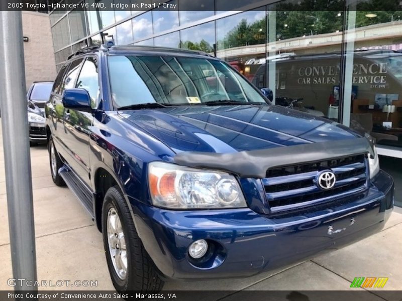 Indigo Ink Pearl / Gray 2005 Toyota Highlander V6 4WD