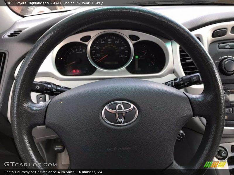 Indigo Ink Pearl / Gray 2005 Toyota Highlander V6 4WD