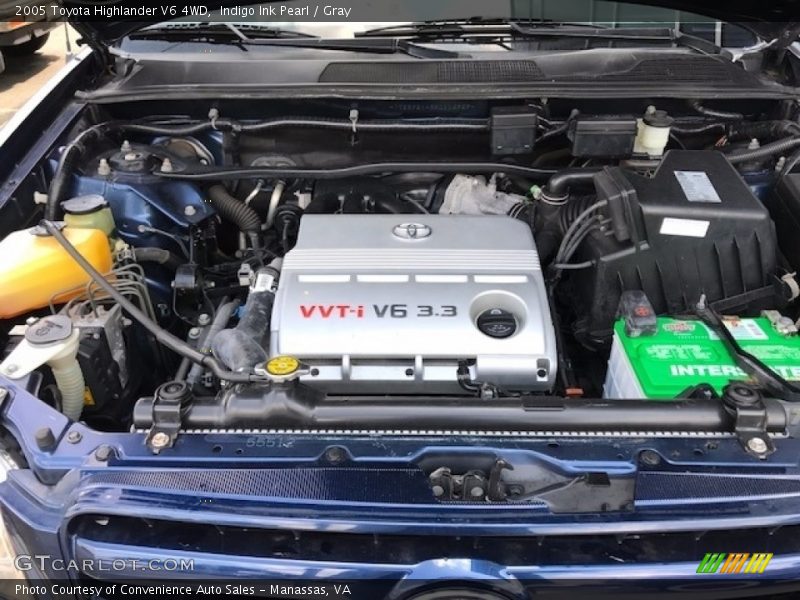 Indigo Ink Pearl / Gray 2005 Toyota Highlander V6 4WD