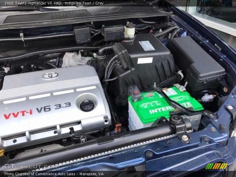 Indigo Ink Pearl / Gray 2005 Toyota Highlander V6 4WD