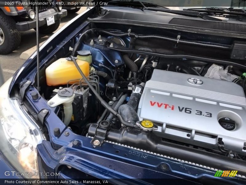 Indigo Ink Pearl / Gray 2005 Toyota Highlander V6 4WD