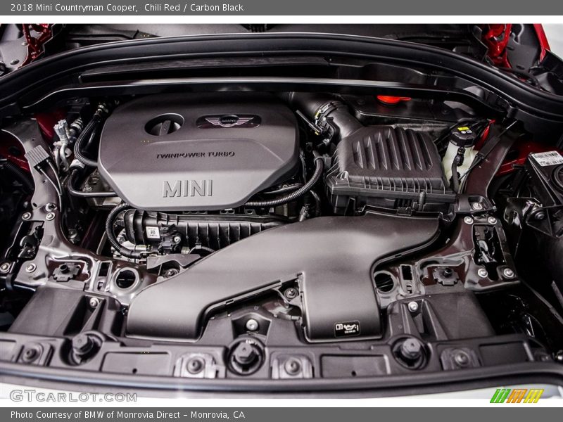  2018 Countryman Cooper Engine - 1.5 Liter TwinPower Turbocharged DOHC 12-Valve VVT 3 Cylinder