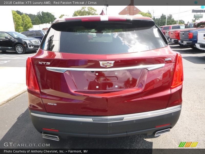 Red Passion Tintcoat / Cirrus 2018 Cadillac XT5 Luxury AWD