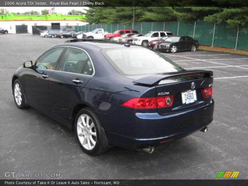 Royal Blue Pearl / Ebony Black 2006 Acura TSX Sedan