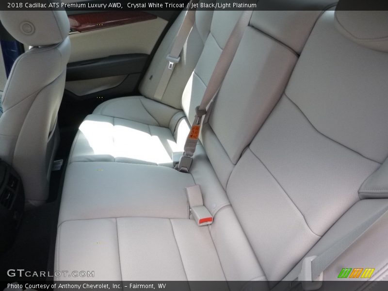 Crystal White Tricoat / Jet Black/Light Platinum 2018 Cadillac ATS Premium Luxury AWD