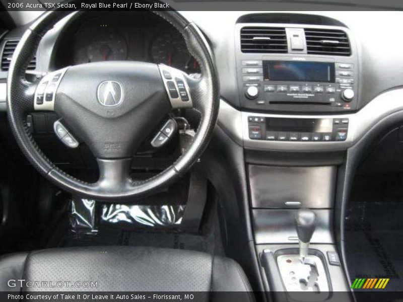 Royal Blue Pearl / Ebony Black 2006 Acura TSX Sedan