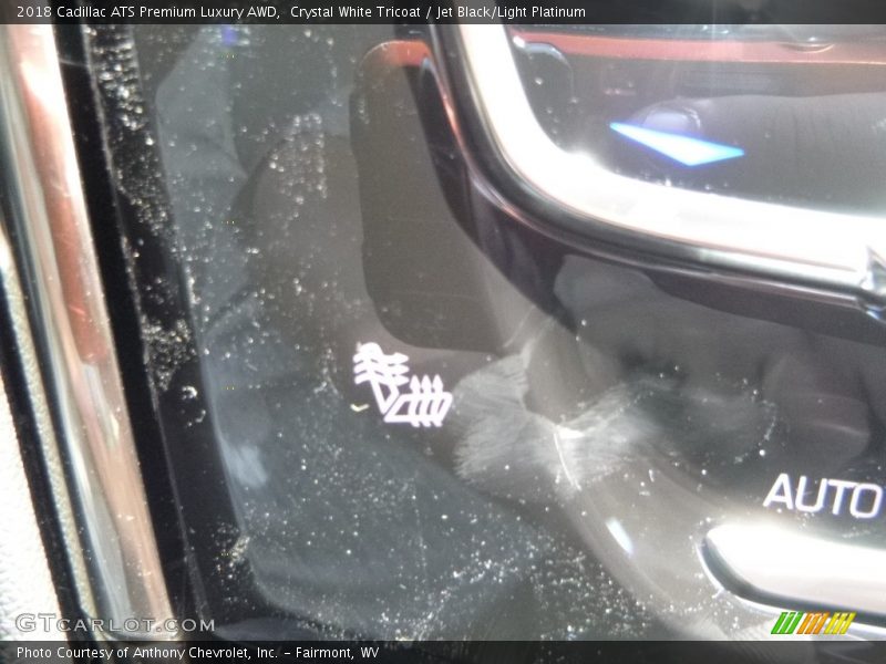 Crystal White Tricoat / Jet Black/Light Platinum 2018 Cadillac ATS Premium Luxury AWD