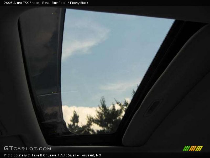 Royal Blue Pearl / Ebony Black 2006 Acura TSX Sedan