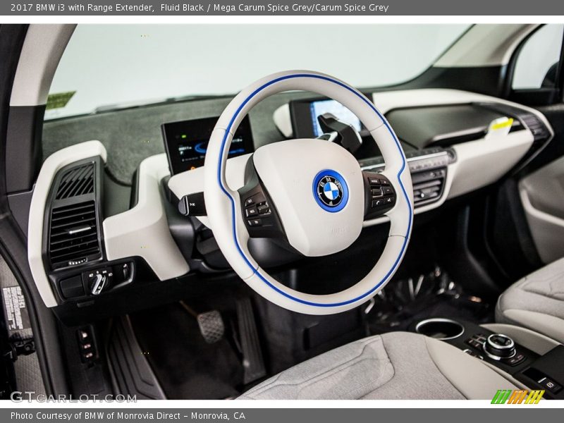Fluid Black / Mega Carum Spice Grey/Carum Spice Grey 2017 BMW i3 with Range Extender