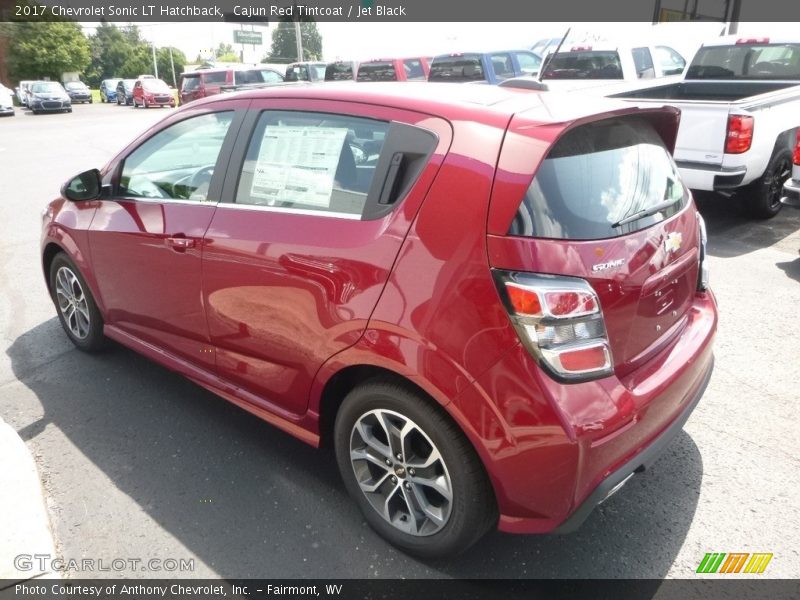Cajun Red Tintcoat / Jet Black 2017 Chevrolet Sonic LT Hatchback