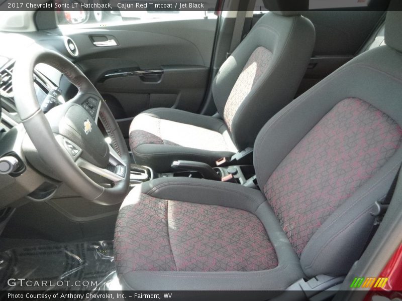 Cajun Red Tintcoat / Jet Black 2017 Chevrolet Sonic LT Hatchback