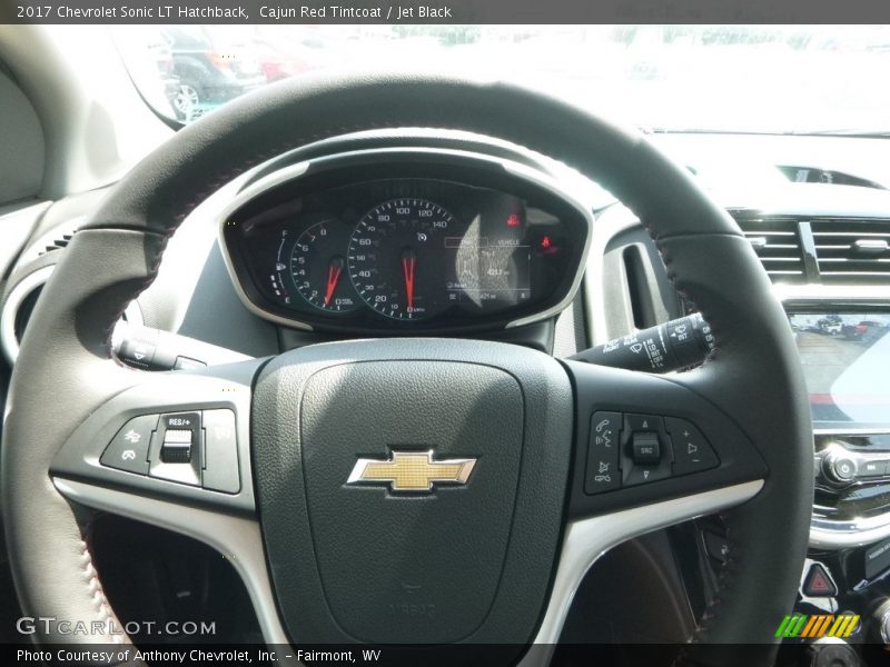 Cajun Red Tintcoat / Jet Black 2017 Chevrolet Sonic LT Hatchback