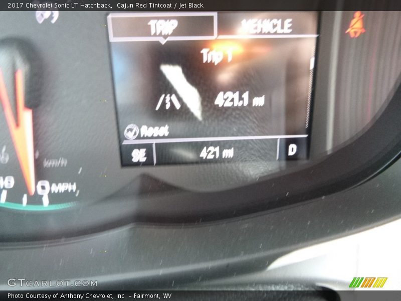 Cajun Red Tintcoat / Jet Black 2017 Chevrolet Sonic LT Hatchback