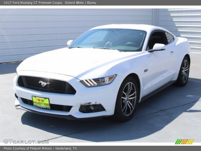 Oxford White / Ebony 2017 Ford Mustang GT Premium Coupe