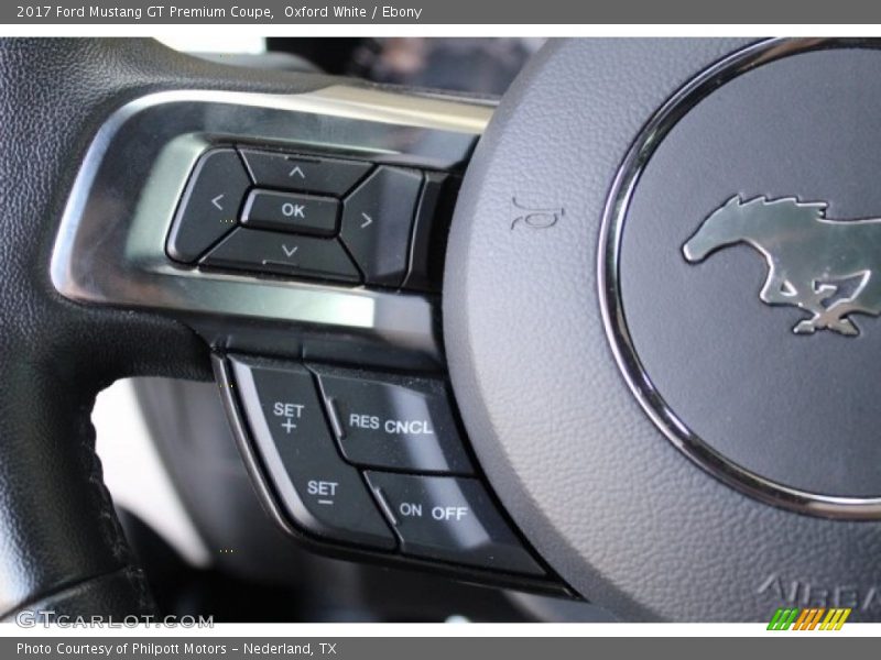 Oxford White / Ebony 2017 Ford Mustang GT Premium Coupe