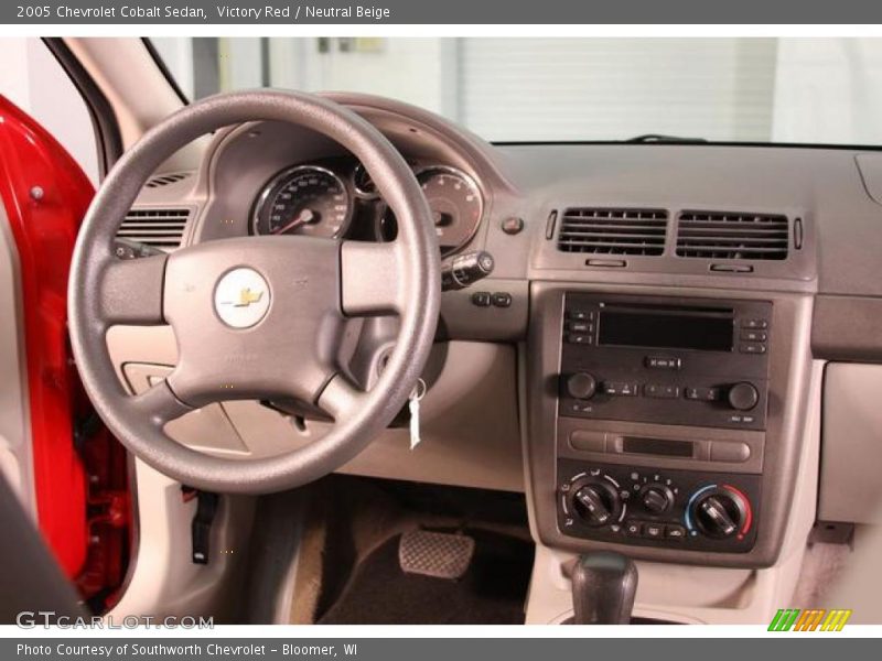 Victory Red / Neutral Beige 2005 Chevrolet Cobalt Sedan