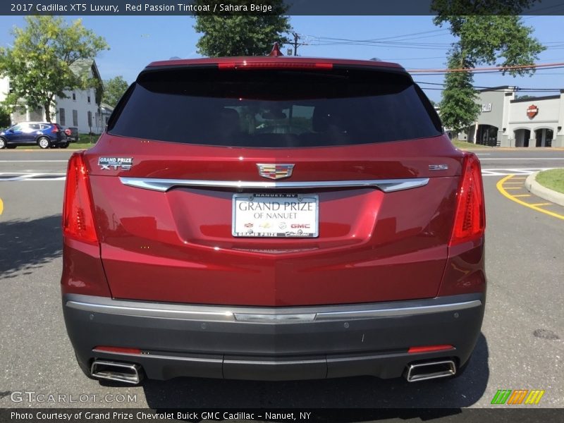 Red Passion Tintcoat / Sahara Beige 2017 Cadillac XT5 Luxury