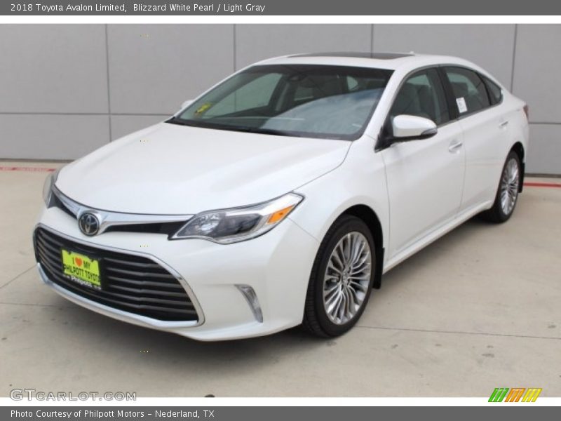 Blizzard White Pearl / Light Gray 2018 Toyota Avalon Limited