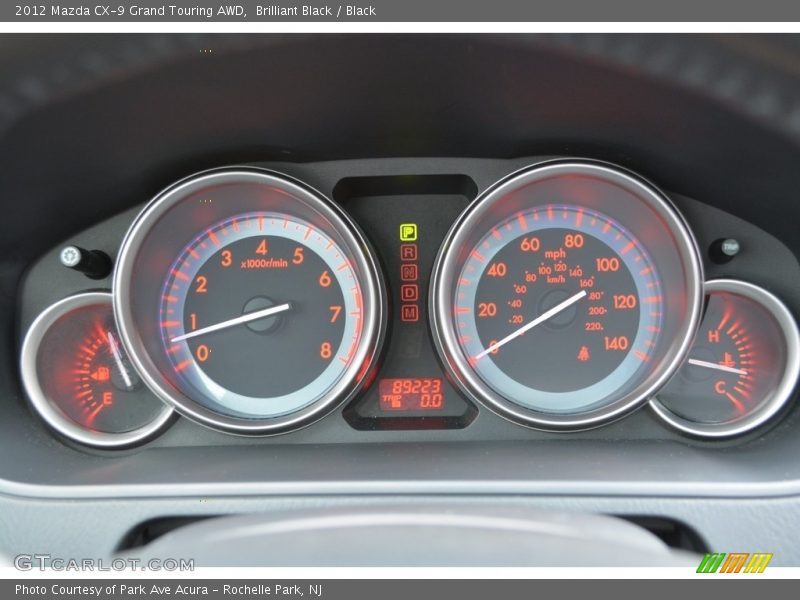 Brilliant Black / Black 2012 Mazda CX-9 Grand Touring AWD