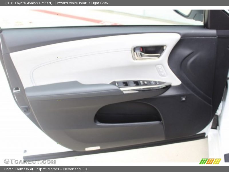 Blizzard White Pearl / Light Gray 2018 Toyota Avalon Limited