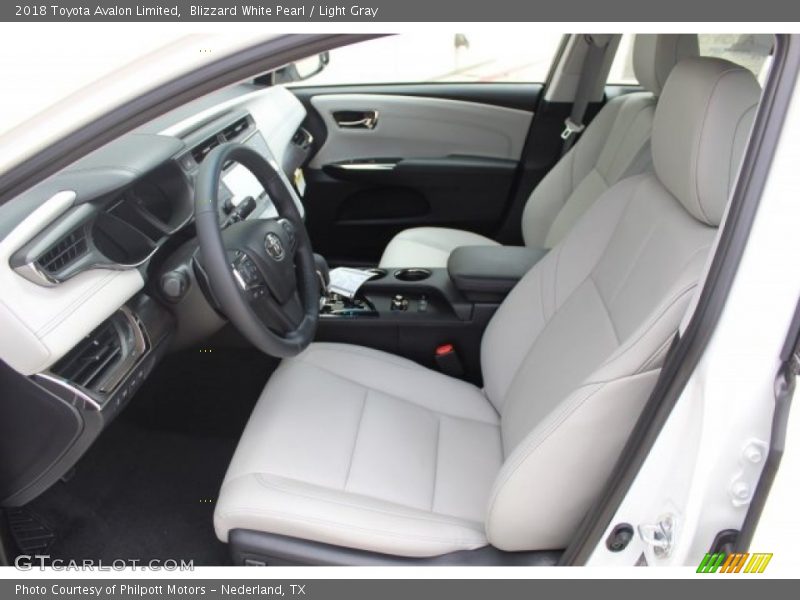 Blizzard White Pearl / Light Gray 2018 Toyota Avalon Limited