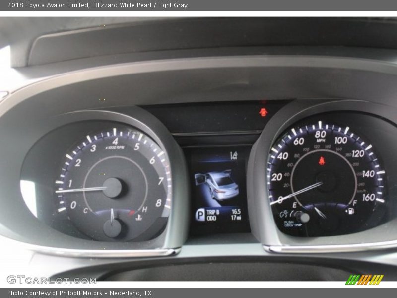 Blizzard White Pearl / Light Gray 2018 Toyota Avalon Limited