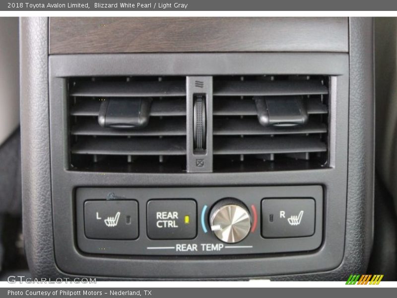 Blizzard White Pearl / Light Gray 2018 Toyota Avalon Limited