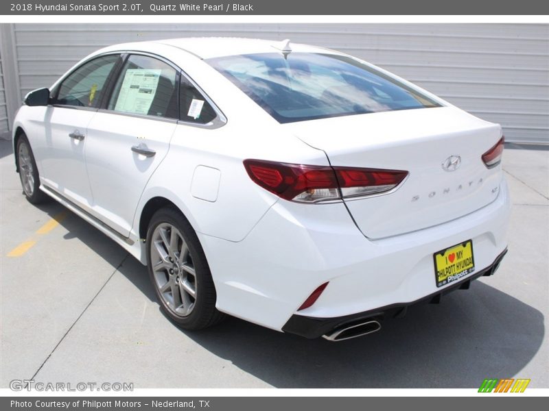 Quartz White Pearl / Black 2018 Hyundai Sonata Sport 2.0T