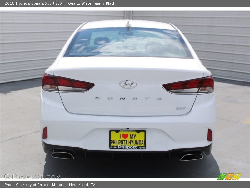 Quartz White Pearl / Black 2018 Hyundai Sonata Sport 2.0T