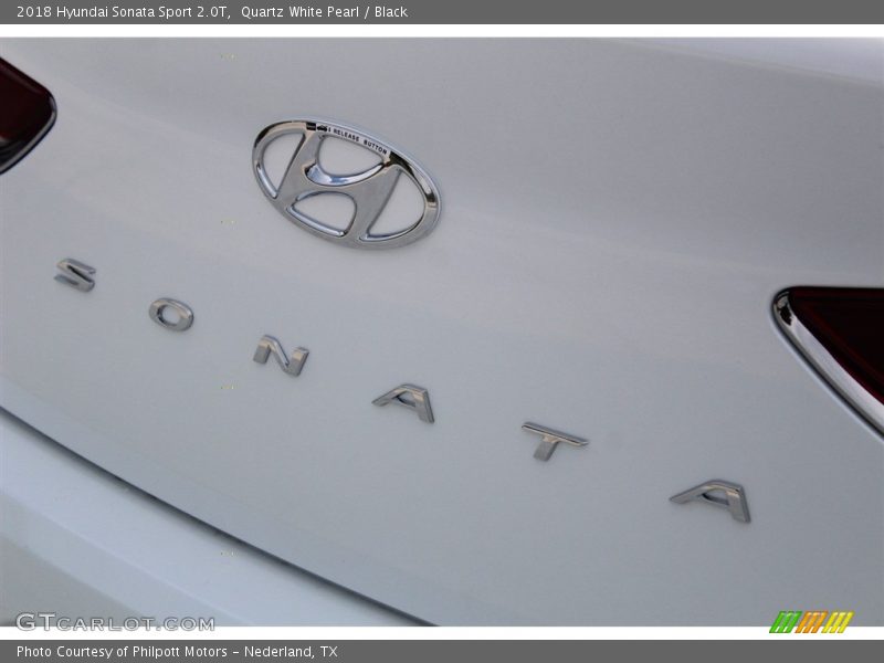 Quartz White Pearl / Black 2018 Hyundai Sonata Sport 2.0T