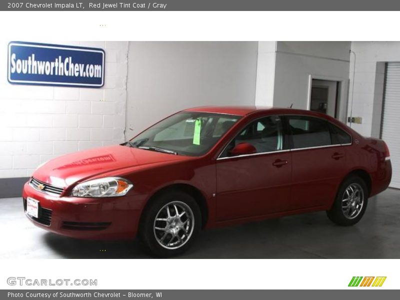 Red Jewel Tint Coat / Gray 2007 Chevrolet Impala LT