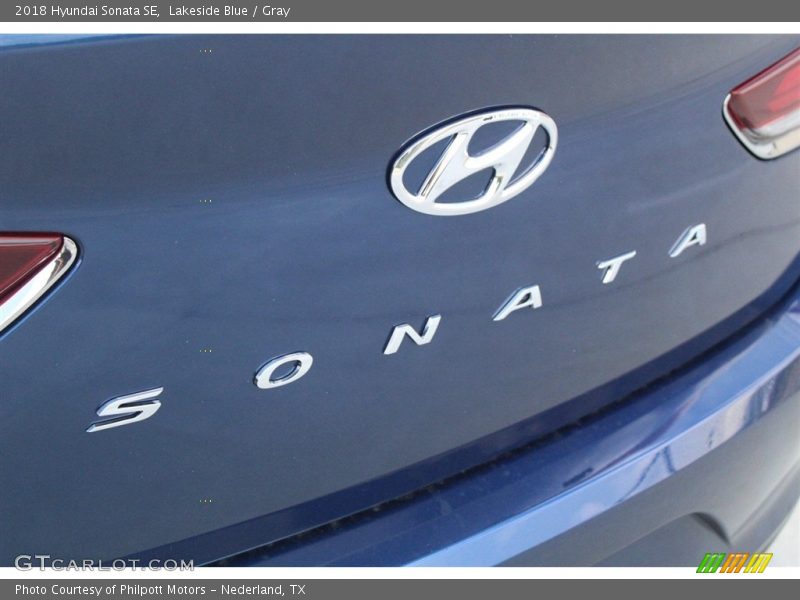 Lakeside Blue / Gray 2018 Hyundai Sonata SE