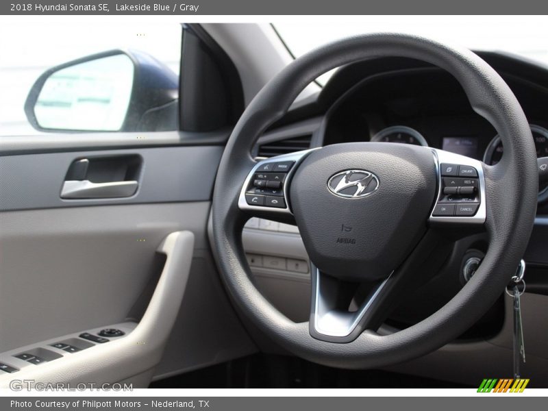 Lakeside Blue / Gray 2018 Hyundai Sonata SE