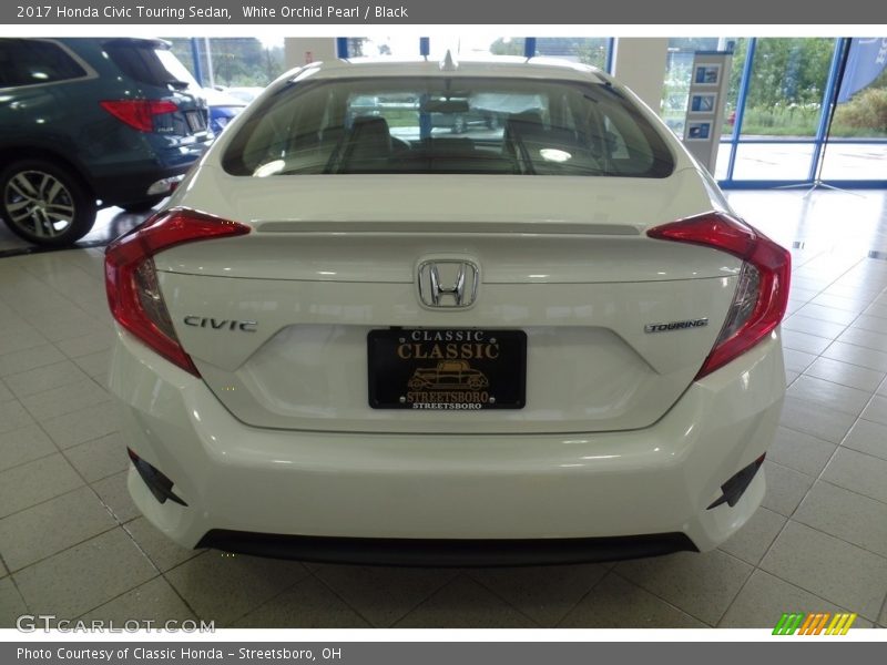 White Orchid Pearl / Black 2017 Honda Civic Touring Sedan