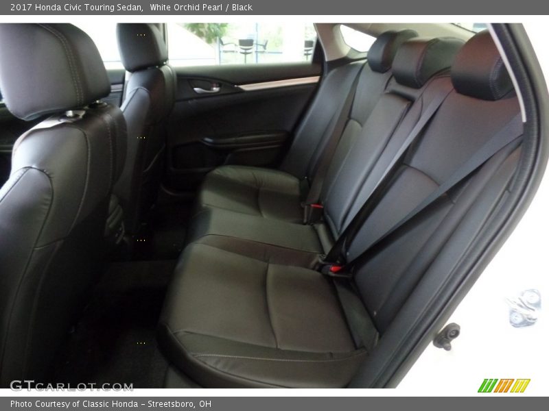 White Orchid Pearl / Black 2017 Honda Civic Touring Sedan