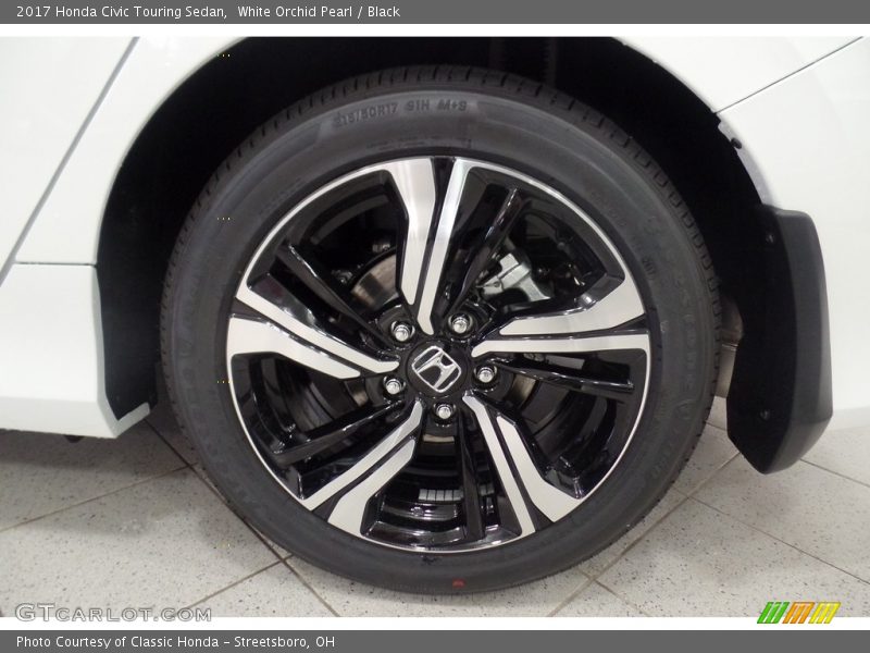 White Orchid Pearl / Black 2017 Honda Civic Touring Sedan