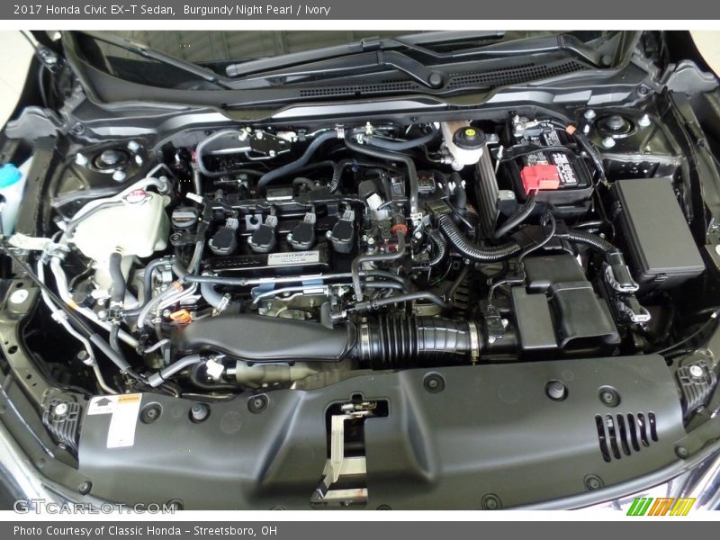 Burgundy Night Pearl / Ivory 2017 Honda Civic EX-T Sedan